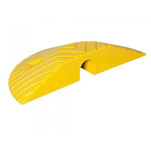 Moravia Fahrbahnschwelle TOPSTOP 10, 280.10.127, aus Gummi, Abschlusselement, gelb, 21 x 40,5 x 7cm