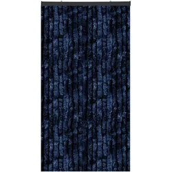 Bestlivings Flauschvorhang Sondergröße - Breite: 160cm - Länge: 250cm, Dunkelblau
