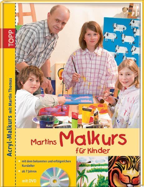 Thomas Martin - Martins Malkurs für Kinder: Acryl-Malkurs mit Martin Thomas - Preis vom 09.10.2026 07:28:09 h