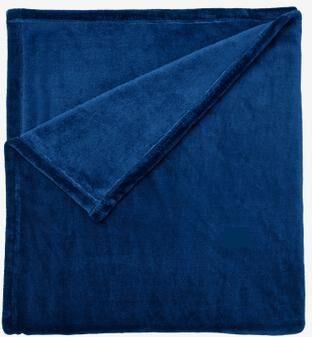 BH Studio Microfleece Blanket by BH Studio in Sapphire (Size FL/QUE)
