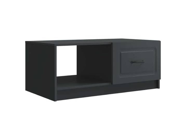 Heofavd Couchtisch Schwarz 90x50x37 cm Wohnzimmertisch Holzwerkstoff