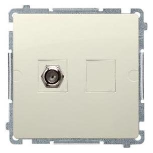 Kontakt Simon Simon Basic Antennenbuchse F-Typ einzeln beige (BMAF1.01 (WMUA-05xxxx-9011)