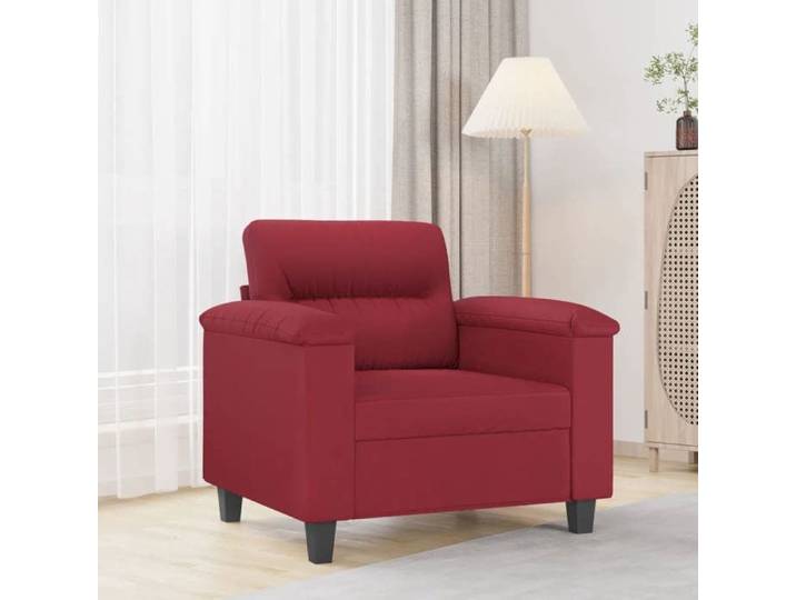 Fauteuil en similicuir - - Rouge bordeaux - 60 cm largeur siège - 90x77x80 cm - Cadre en métal