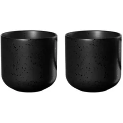 ASA Selection Teetasse Coppa 2tlg. Porzellan Schwarz