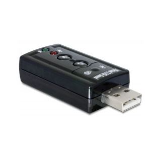 Delock USB 2.0 Sound Adapter Virtual 7.1 - 24 bit / 96 kHz mit S/PDIF