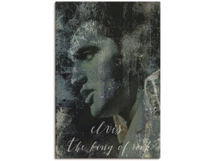 Wandbild ARTLAND Elvis the King , grün (farbe bild(er): grün), B:80cm H:120cm, Bilder, Wandbild, als Alubild, Leinwandbild, Poster in verschied. Grössen