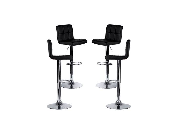 4er Set Casper Hocker - Schwarz
