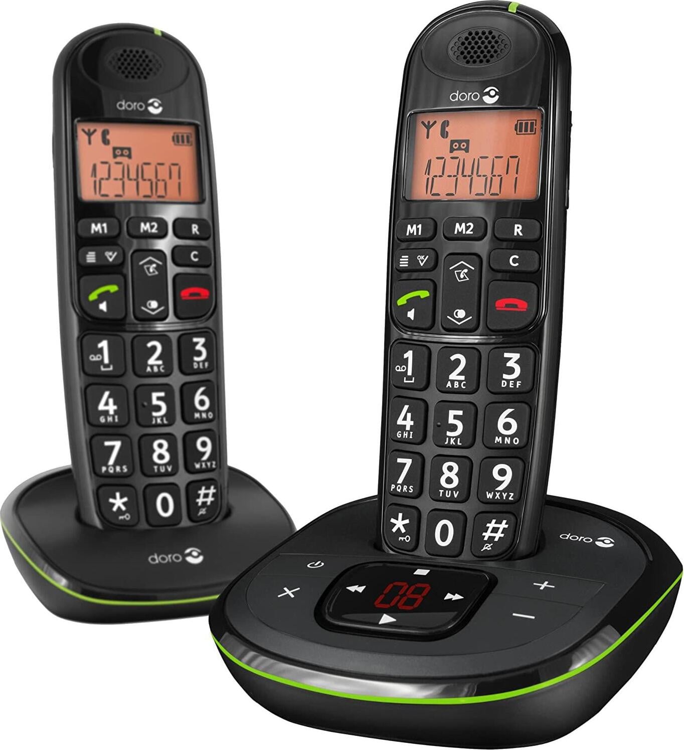Doro Phone EASY 105WR DUO Draadloze telefoon met laag stralingsniveau en antwoordapparaat