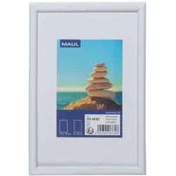 Bilderrahmen Maulart Kunststoff / Kunststoffglas 9,2x14,2cm weiß Packung mit 12 Stück