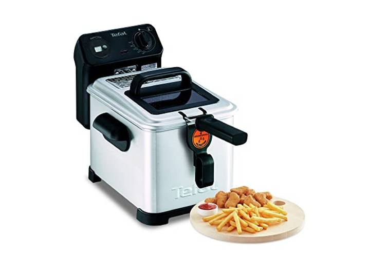 Tefal - Filtra Pro - Friteuse semi-professionnelle - 4 L - Inox Friteuse électrique avec huile - Système de filtration breveté - 2400 W - Zone froide - Capacité 4 L pour 4 personnes