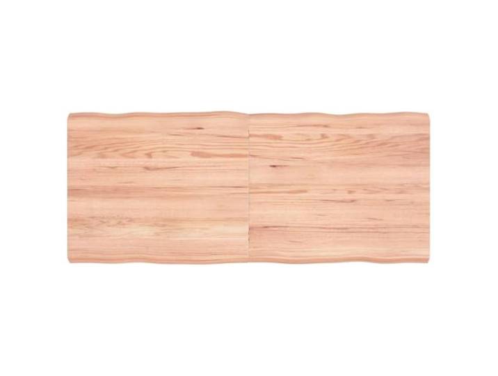 fsahslih Tischplatte 140x60 cm Massivholz Eiche Klappbar Baumkante Klappbare Echtholzplatte mit Waldkante für Ihr Esszimmer, lackierte Oberfläche für sofortige Nutzung ohne Schleifen.