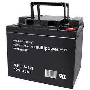 Multipower AGM-Batterie MPL45-12I, 12 V, 45 Ah, M6 Anschluss