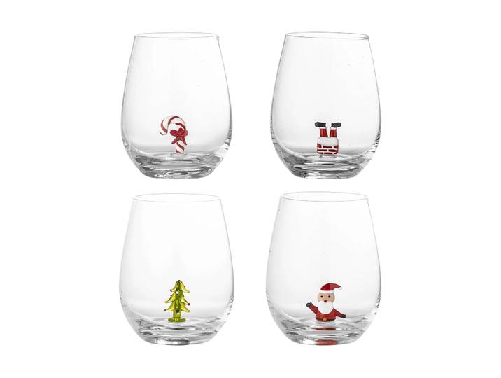 Bloomingville Verre Misa 56 cl Lot de 4 Noël