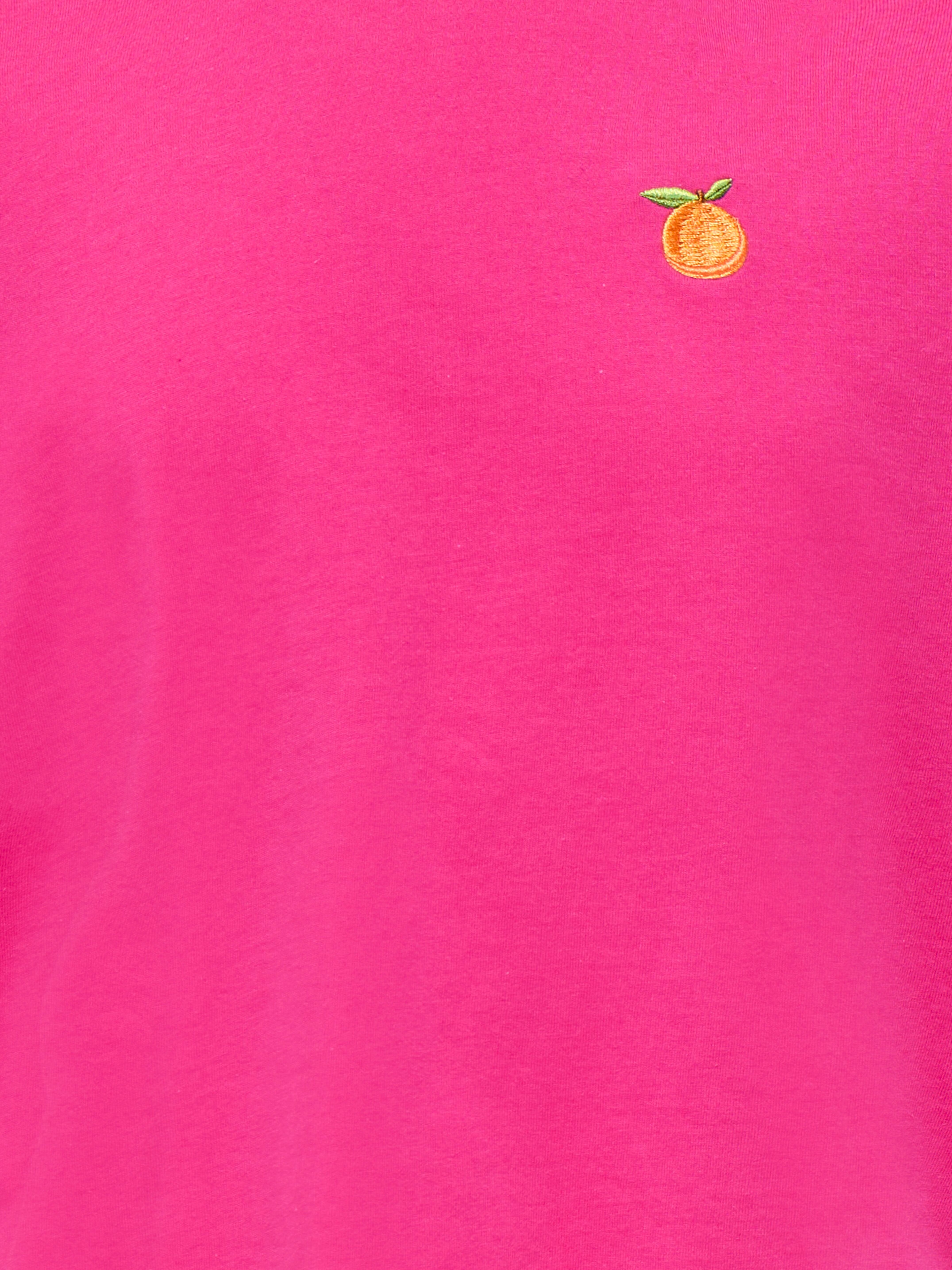 T-Shirt KIDS ONLY "KOGREX S/S PRINTED TOP JRS", Mädchen, Gr. 158/164, pink (pink yarrow print:orange), Jersey, Obermaterial: 100% Baumwolle, unifarben, regular fit taillenlang, Rundhals, Shirts T-Shirt, mit süssem Brustmotiv pink yarrow print:orange 158/1
