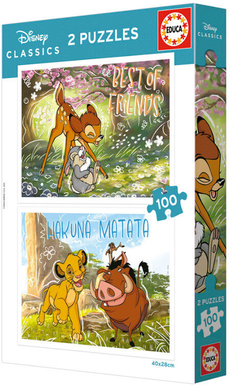 EDUCA BORRAS Puzzle 2 x 100 pcs Disney Classique - Educa