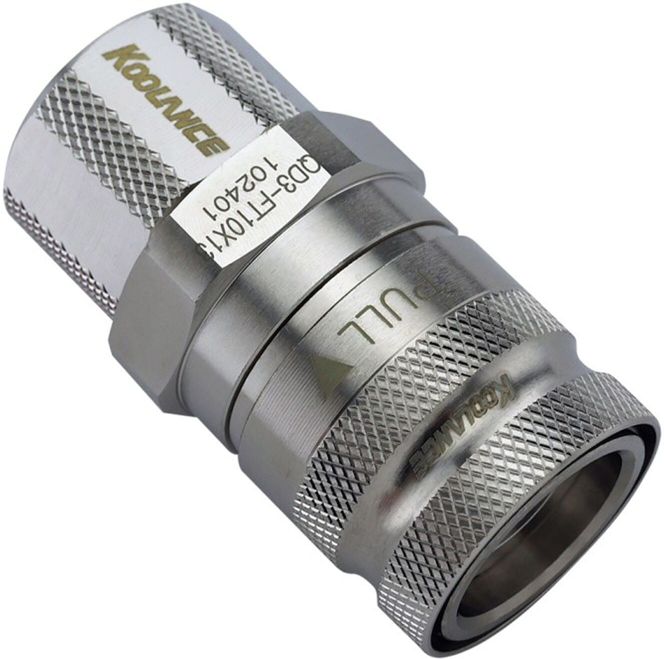 Koolance QD3 Schnellverschluss gerade weiblich auf 13/10mm - silber