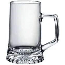 Bormioli Rocco Satz von 2 Gläsern Stern transparent Glas mit Henkel 51cl