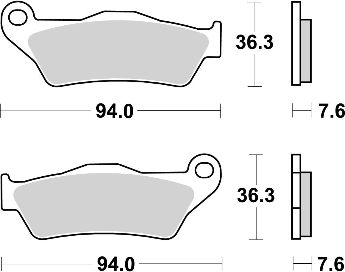 Bremsbelag BREMBO 07001