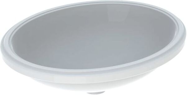 Geberit VariForm Unterbauwaschtisch 500755012 56x46cm, ohne Hahnloch, ohne Überlauf, oval, weiß