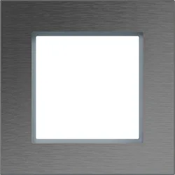Hager WAD8100ES Rahmen 1fach, A.8, edelstahl matt, Metall gebürstet
