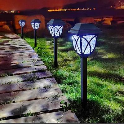 2 stücke solar pathway lichter hof licht wasserdicht rasen lichter outdoor home dekoration hof garten gras gehweg dekoration