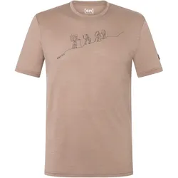 Super Natural, Herren, Funktionsshirt, Hiking (M), Blau, Braun