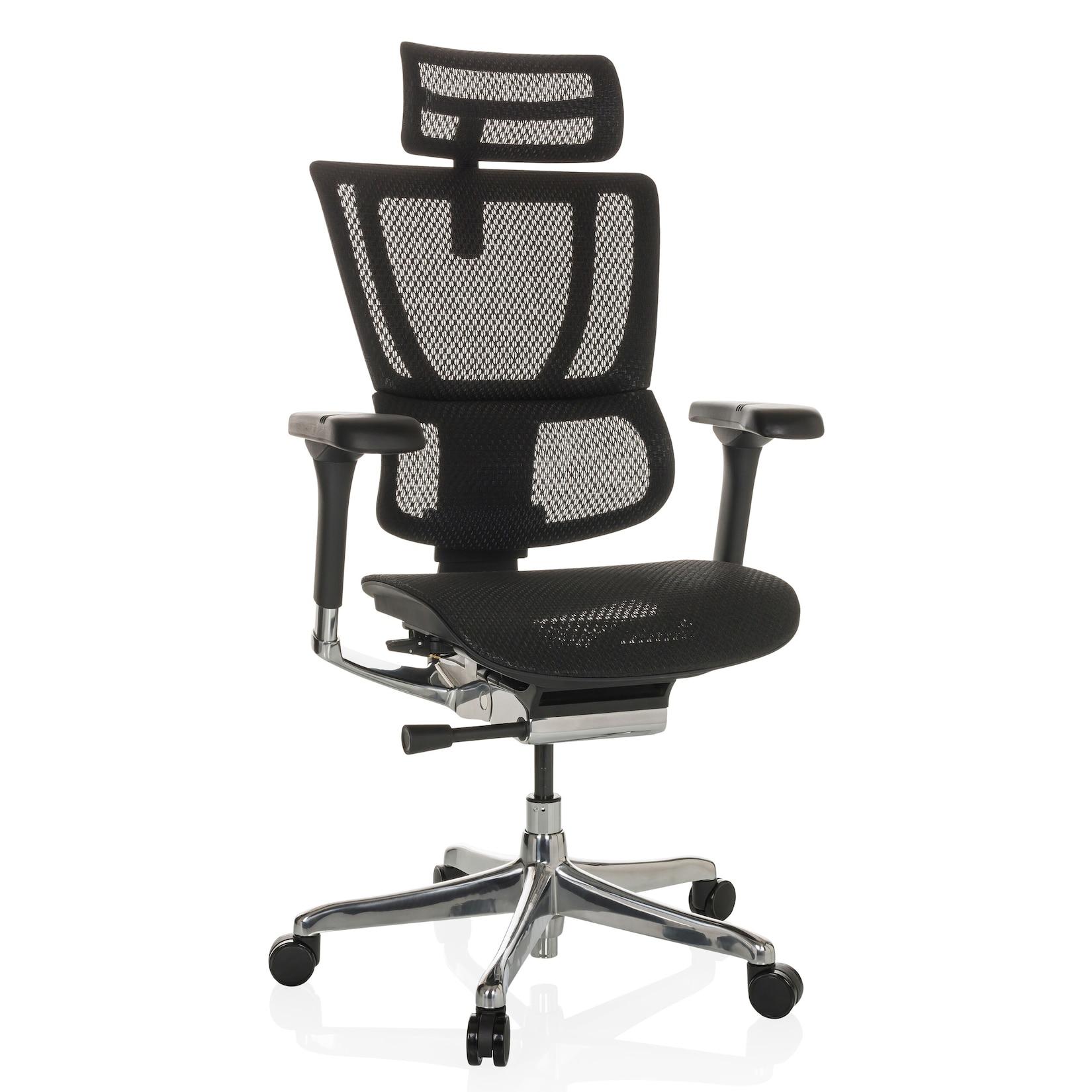 hjh OFFICE Luxus Chefsessel ERGOHUMAN SLIM GEN2 Netzstoff mit Armlehnen (höhenverstellbar)