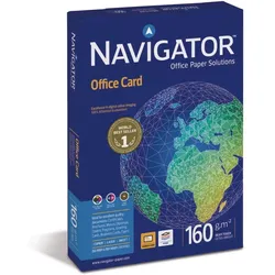 Navigator Office Card A4 160g/qm weiß VE=5x250 Blatt