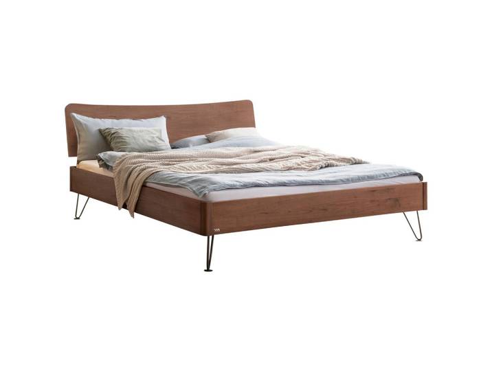 Bett Locarno Nussbaumfarben 140x200 cm