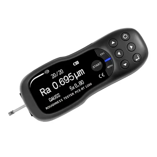 PCE Instruments Rauhigkeitsmessgerät PCE-RT 1200 |Ra, Rq 0,005 .. 16,00µm |Rz, Rt 0,02 .. 200,0µm |große OLED-Anzeige