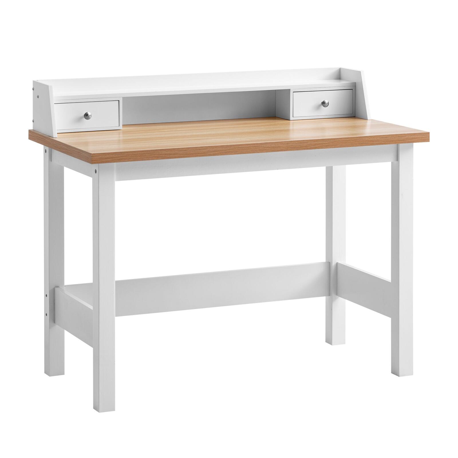 WOHNLING WL7.221 Schreibtisch 106x88x55 cm Weiß MDF