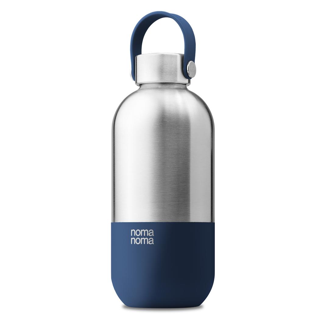 noma noma Trinkflasche Edelstahl auslaufsicher 1000ml Soda Blue (1 l) (IB1000-SODBV1)