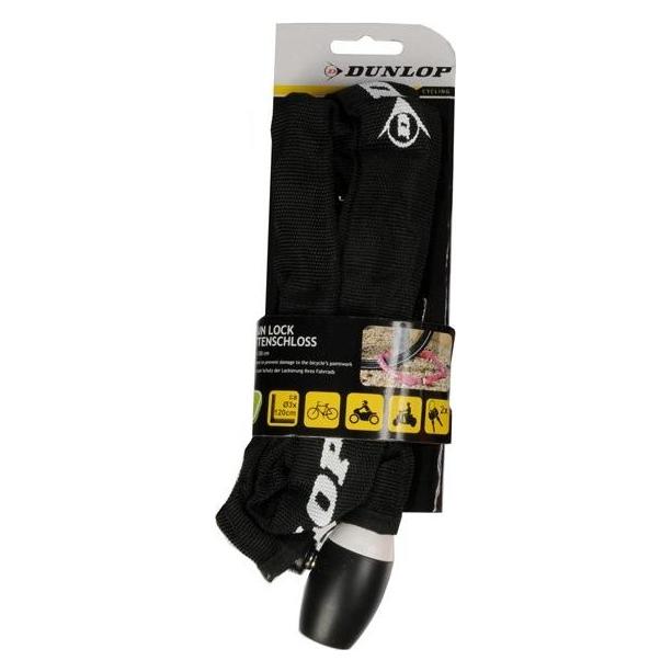 Dunlop bicycle chain lock 120 cm (black) (8711252416984BLACK)