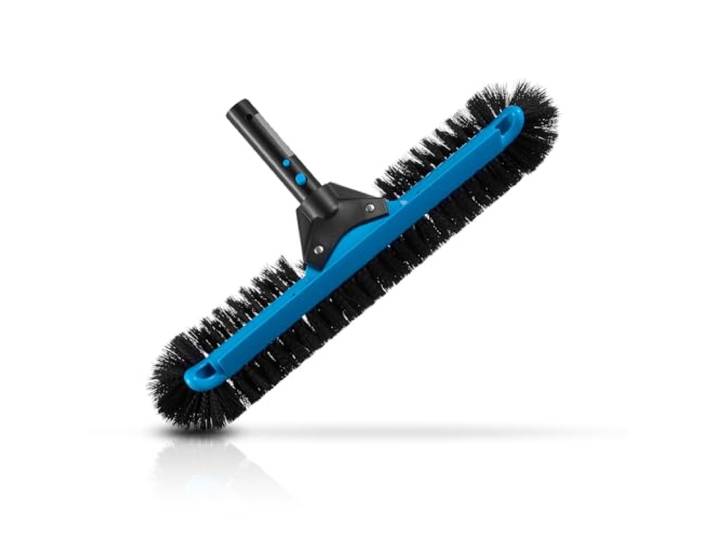 VEVOR Tête de Brosse de Piscine\, 500 mm\, Brosse à récurer incurvée avec Poils en Nylon et connecteur de Poteau en Aluminium\, pour Nettoyage des parois de Piscine creusées/Hors Sol\, Poteau Non Inclus