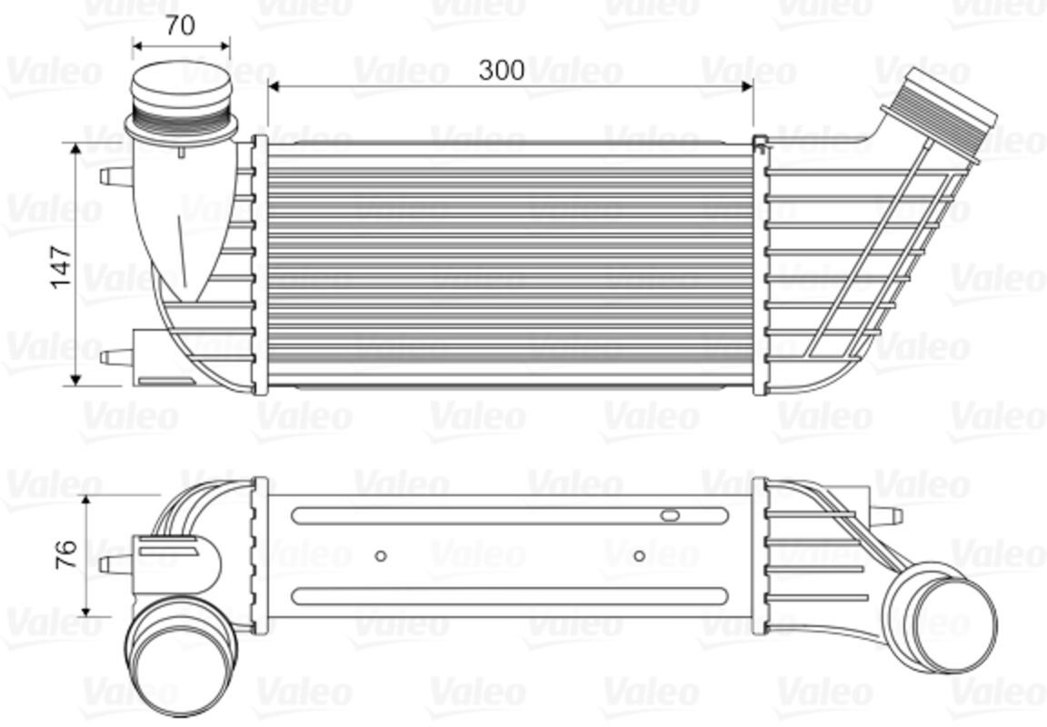 Ladeluftkühler VALEO 818651