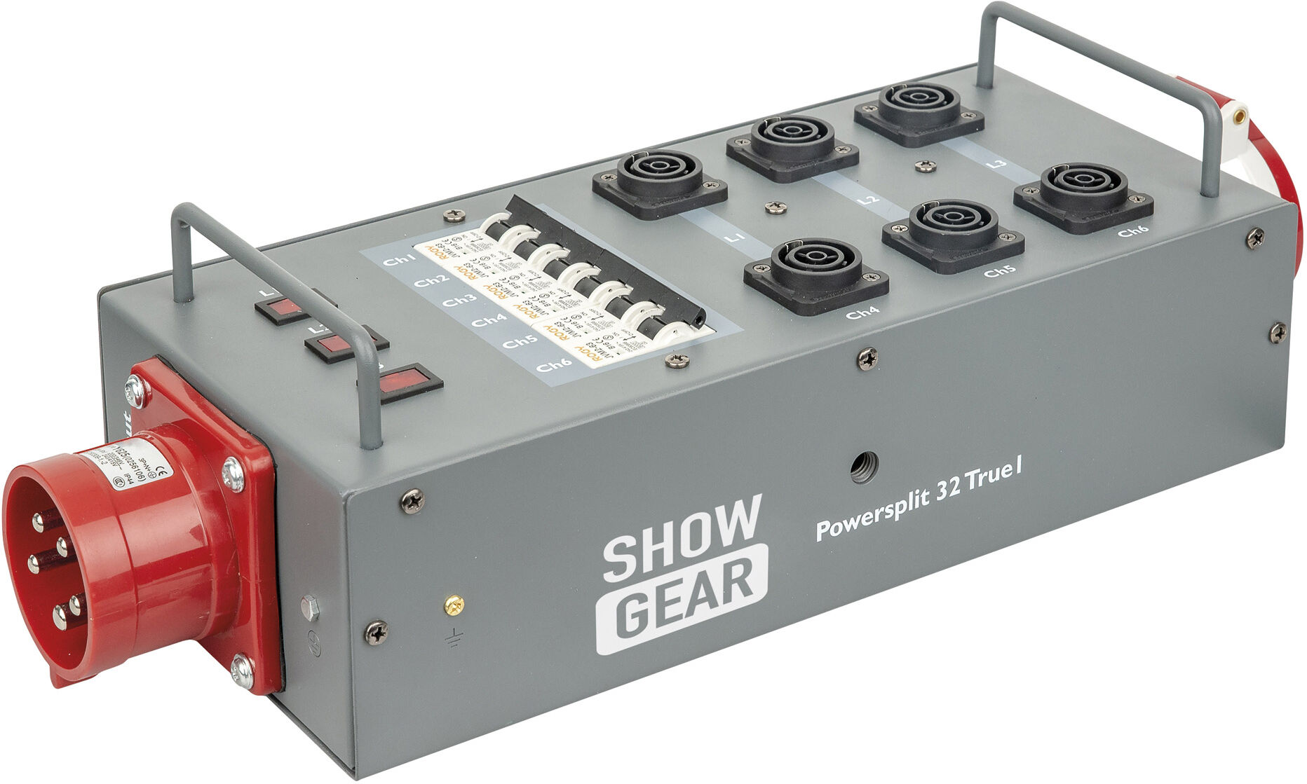 Showgear Power Split 32 True Cee 32 A 6x Power Pro True – 1x Cee 16 A 5p