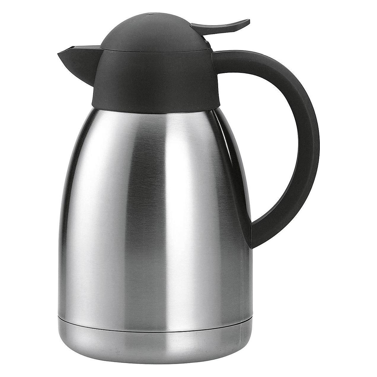 Axentia Isolierkanne in Silber Warmhaltekanne aus doppelwandigem Edelstahl (1.50 l) (116793)