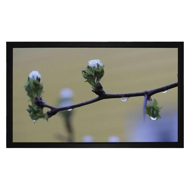 Medium Frame Budget Rahmenleinwand BM 200x113cm AM 216x129cm BxH 16:9 Format 8cm schwarzer Rahmen Ty (91", 16:9) (15520)