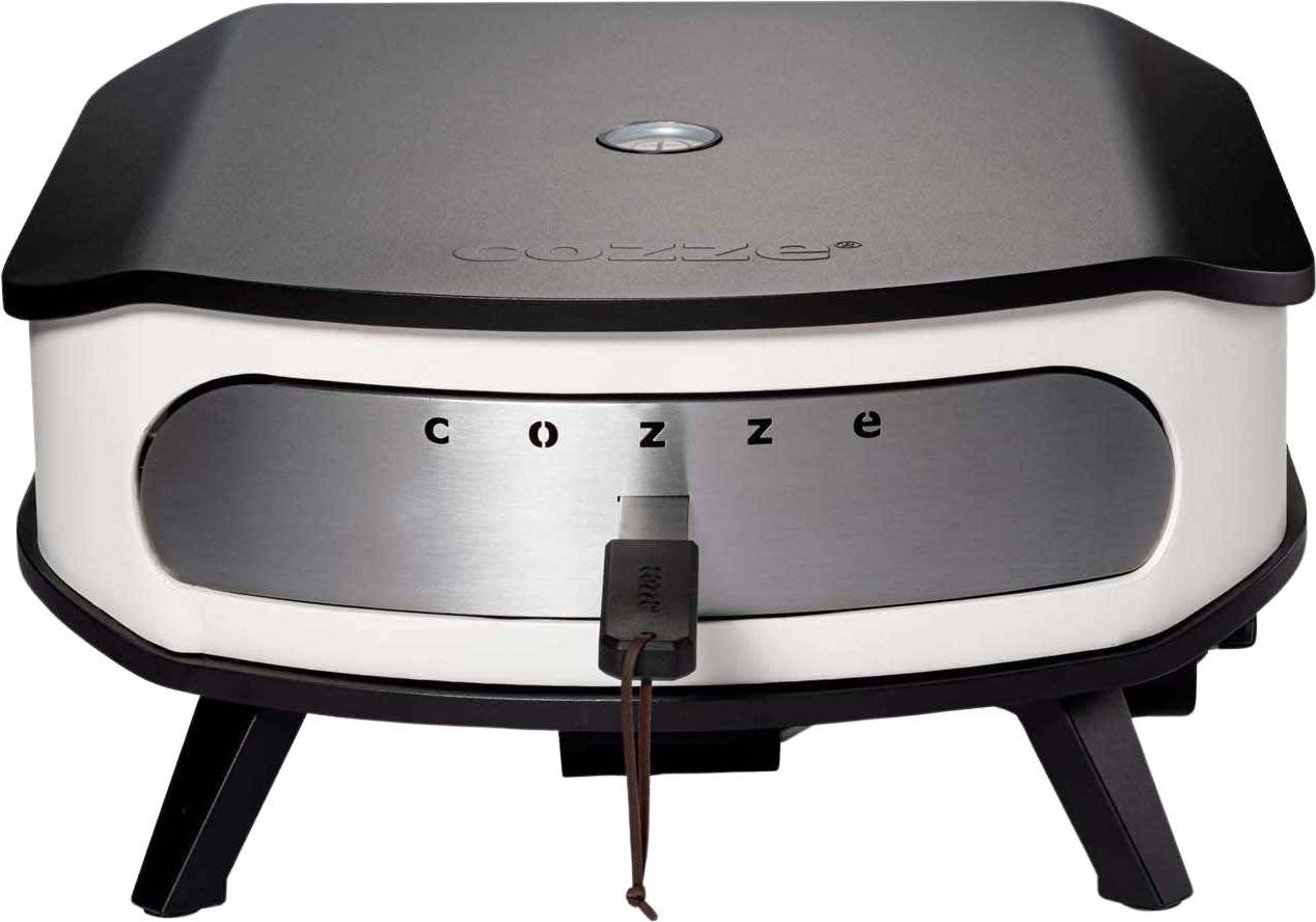 Gas-Pizzaofen - COZZE - 17 - 90426 - 60,5 x 60,5 x 30,5 cm - Drehbarer Pizzastein - Integriertes Thermometer und Tür