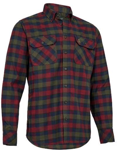 Deerhunter Mens Cooper Shirt, Red Check 47 / 48