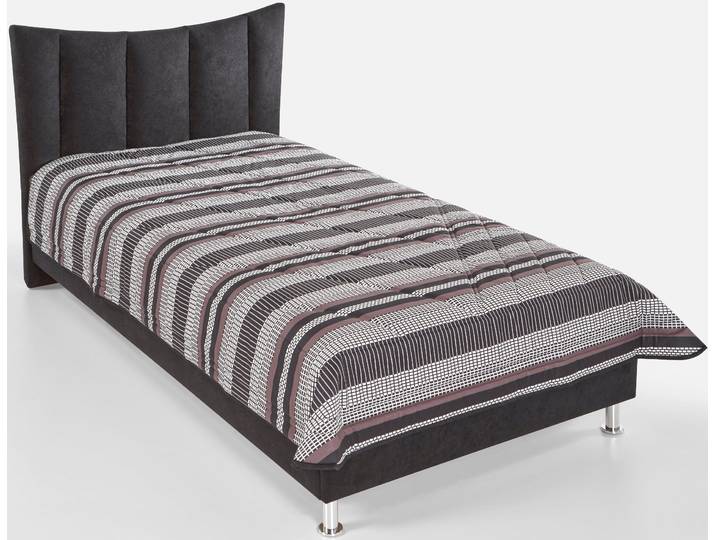 Tagesdecke, schwarz, B:235cm L:225cm, Polyester, WESTFALIA SCHLAFKOMFORT, Tagesdecken, Tagesdecke