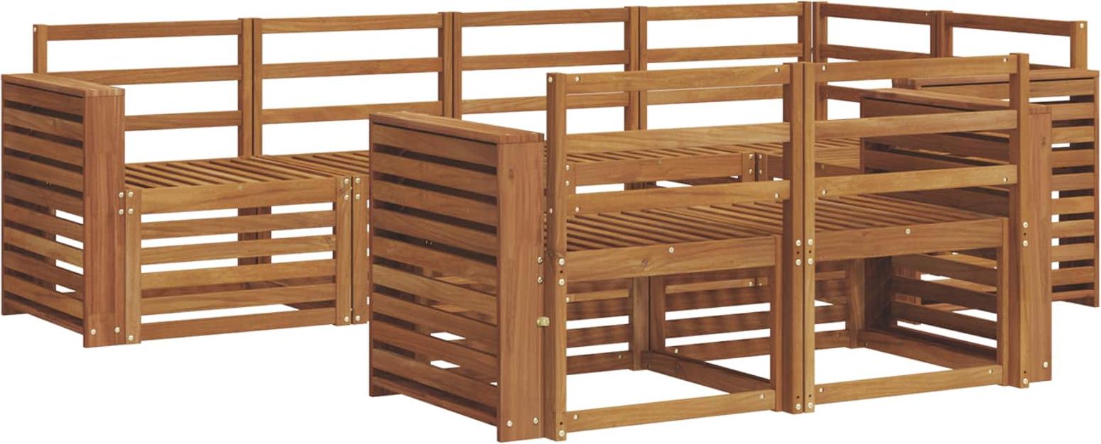 Ecksofa Set 7 pcs Natur