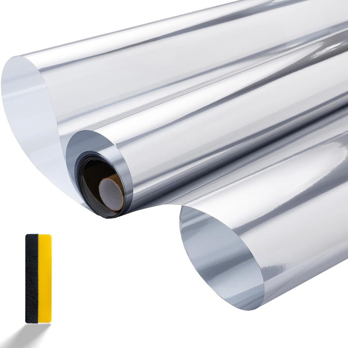 Zonwerende Spiegelfolie voor Ramen - Zilver - 75 x 200 cm