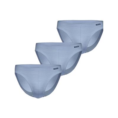 Jazz-Pants Slips AMMANN "3er Pack Jazz Pants Day Classic / Jeans Feinripp", Herren, Gr. 7, blau (hellblau), Obermaterial: 75% Baumwolle CO. 25% Polyester PES., Unterhosen
