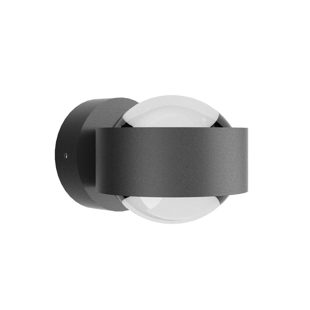 Top Light Puk Mini Wall Outdoor Wandleuchte (anthrazit matt (neu), Linse klar / ... anthrazit matt (neu) | Linse klar / Linse klar 2-48012-32+2-2026+2-2026
