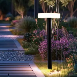 Wegleuchte Garten außen Außenleuchte Stecklampe Erdspieß Solarleuchte Akku, Kunststoff, schwarz opal, 1x LED, DxH 15,3x56,1 cm