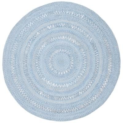 SAFAVIEH Handmade Cape Cod Fritzi Farmhouse Polyester Round Area Rug