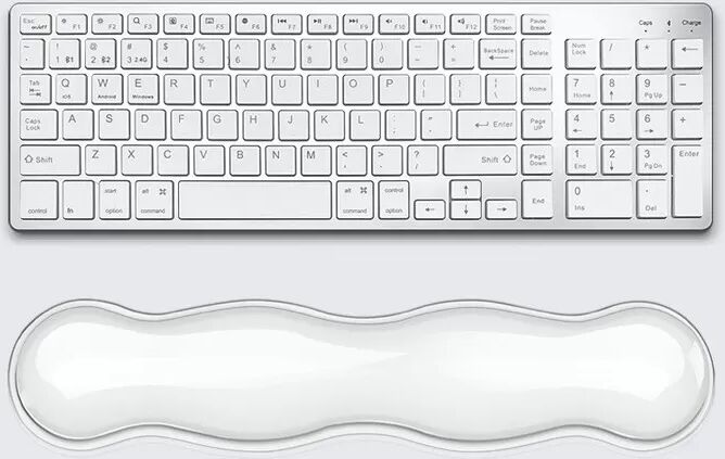 INF Tapis de souris ergonomique en silicone avec repose-poignet pour clavier