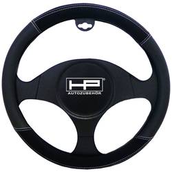 HP Autozubehör Lenkradbezug (Ø x H) 39 cm x 4 cm Velours, Kunstleder Schwarz 37 - 39 cm 19718