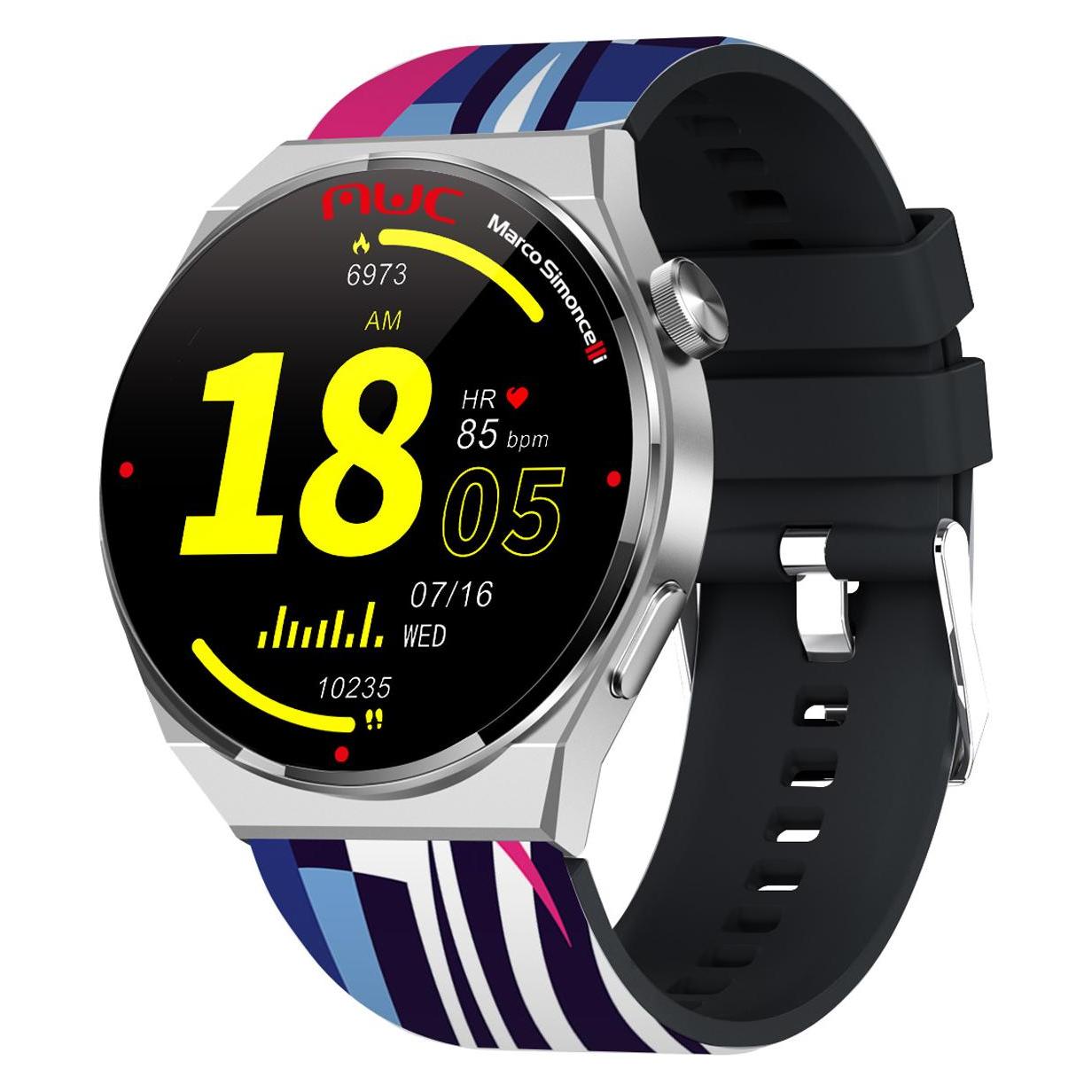 Trevi T-FIT 300 CALL MWC 3,35 cm (1,32') Digitaler Touchscreen Metallic (45 mm, ohne SIM) (0TF30058)